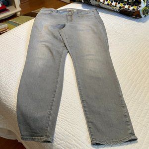 Athleta Gray Jegging Jeans Sculptek Stretch Womens 14 Regular